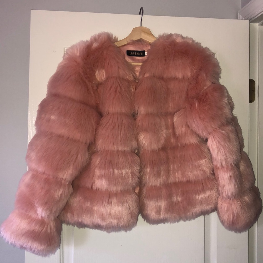 Pink Fur Jacket